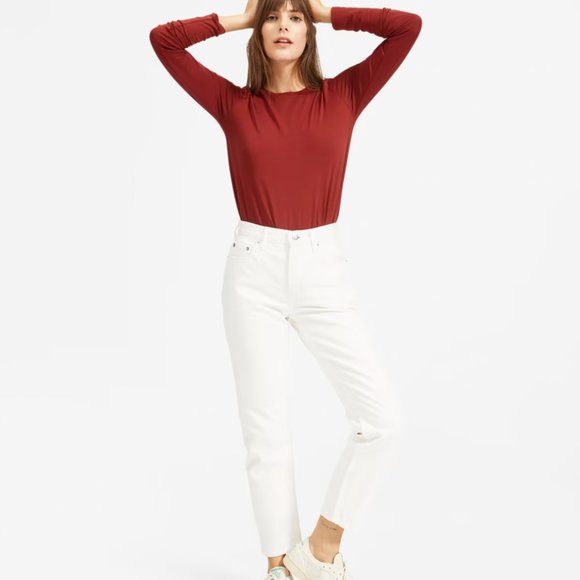 Everlane Denim - Everlane The ’90s Cheeky Straight Jean in Bone Size 25 NWT